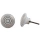 White Gold Line Flat Knob